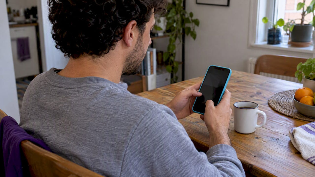 Listener checking a digital music gift