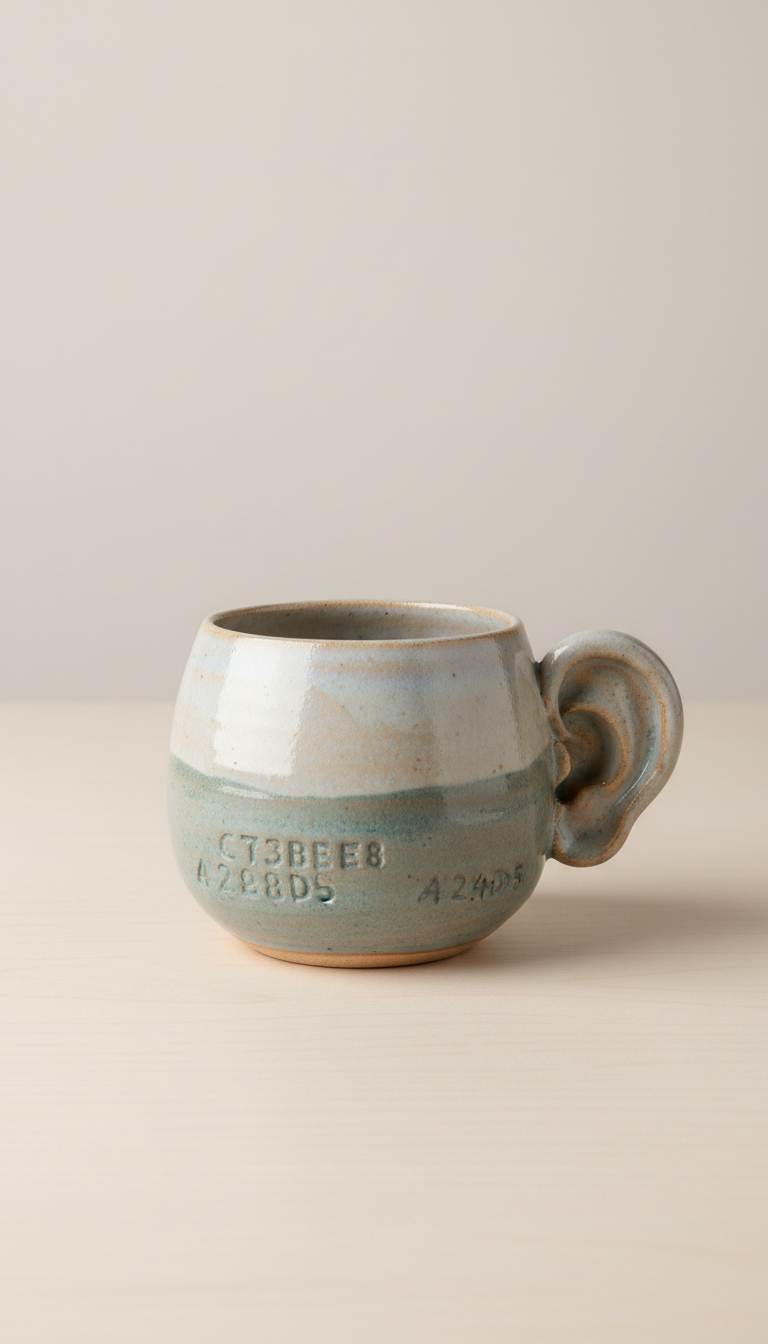 Handcrafted Ceramic Listening Mug